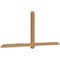 Ekena Millwork Eugene Smooth Timber Gable Bracket, Western Red Cedar, 96"W x 40"H x 3 1/2"D x 3 1/2"F, 10/12 Pitch GBW096X40X0404EUG00SWR - alternate 4